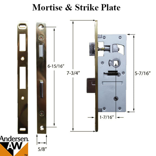 Andersen Door Handles For Storm Doors With Mortise Lock and Door Closer Polished Brass Door Handle - Andersen Door Handles For Storm Doors With Mortise Lock and Door Closer Polished Brass Door Handle