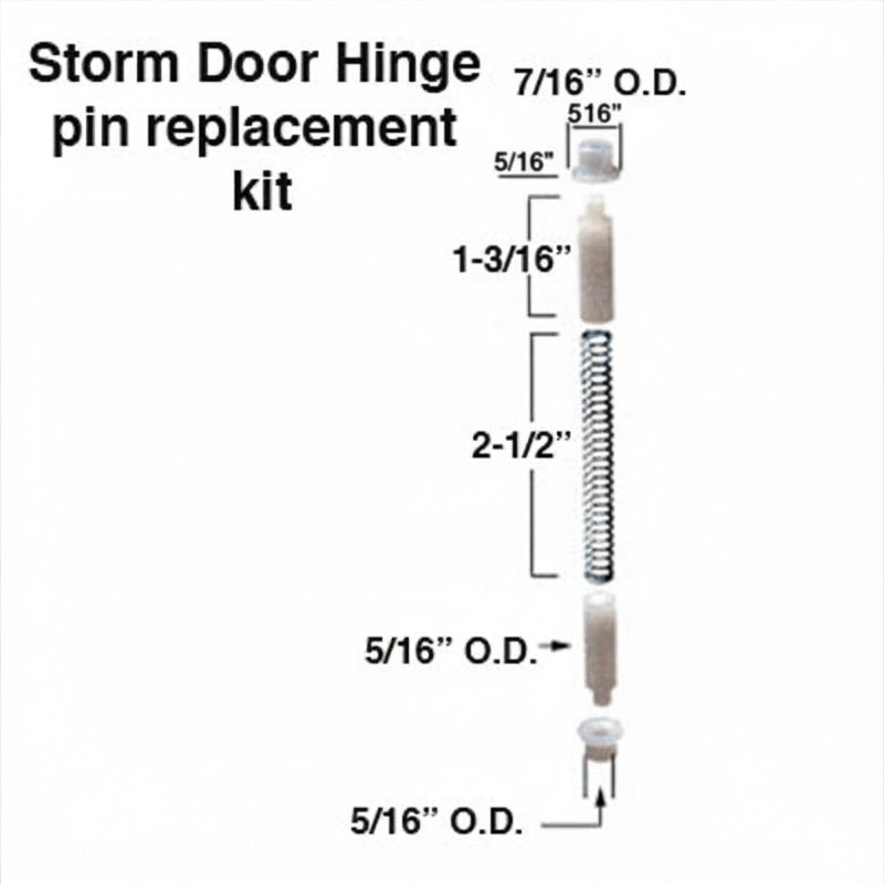 Storm Door Hinge Pin Kit 3 Sets - Storm Door Hinge Pin Kit 3 Sets