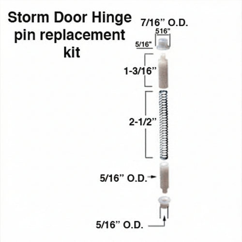 Storm Door Hinge Pin Kit 3 Sets - Storm Door Hinge Pin Kit 3 Sets