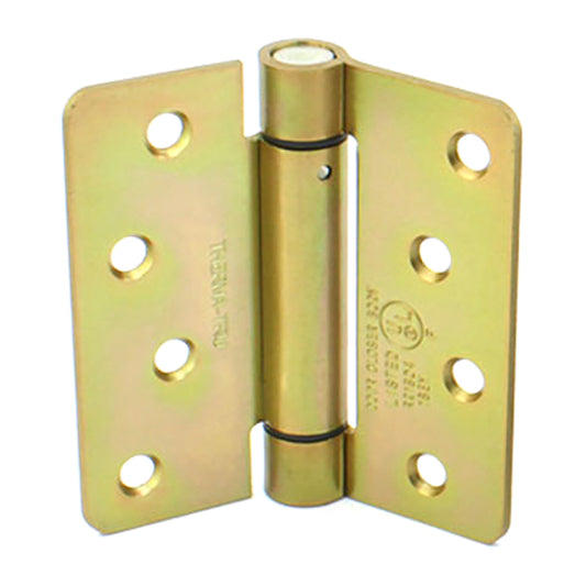 Spring Hinge 4x4, 1/4 Radius Corner, Standard, Steel - YDI