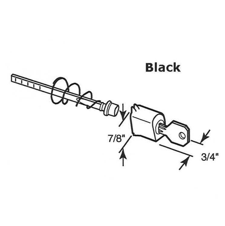 Screen Door Keyed Push Button Latch - Screen Door Keyed Push Button Latch