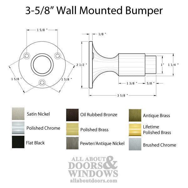Heavy Duty Wall Mount Door Stop Bumper - Heavy Duty Wall Mount Door Stop Bumper