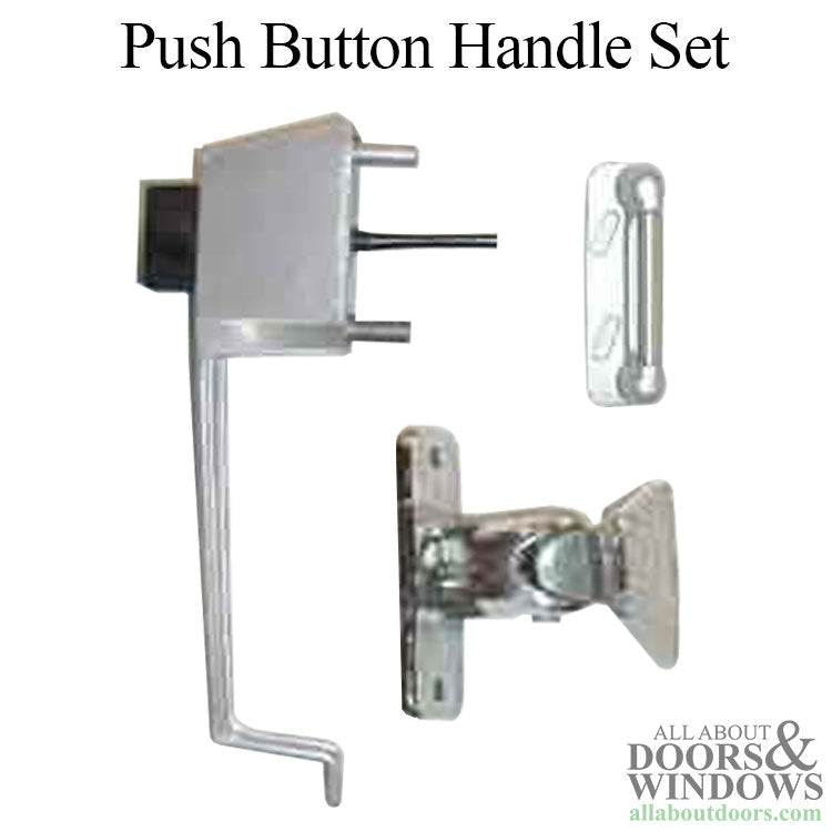 Wartian Storm Door Push Button Handle Set - Wartian Storm Door Push Button Handle Set