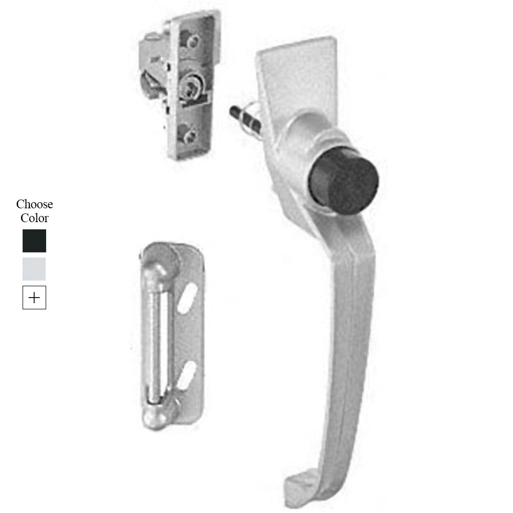 Storm Door Push Button Latch Set 1.5 Inch Screw Hole Spacing - Storm Door Push Button Latch Set 1.5 Inch Screw Hole Spacing