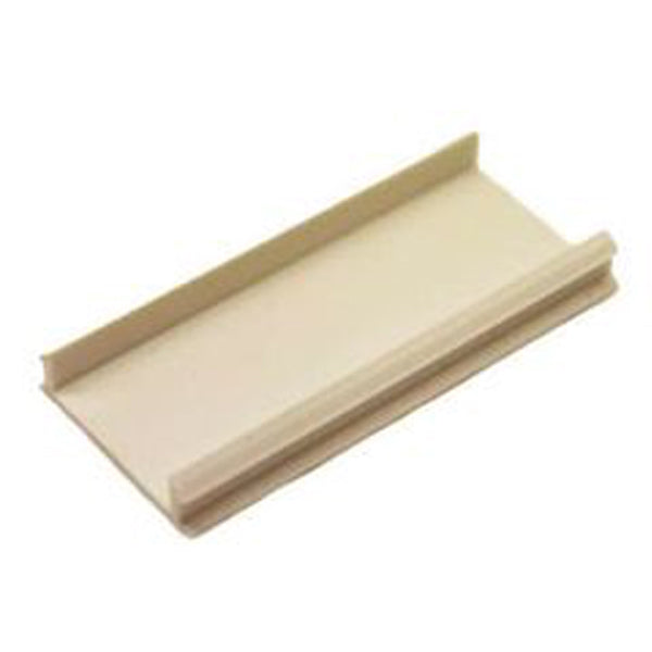 Plastic Flush Bolt cover for Aluminum T-Astragal - White - Choose Length - Plastic Flush Bolt cover for Aluminum T-Astragal - White - Choose Length