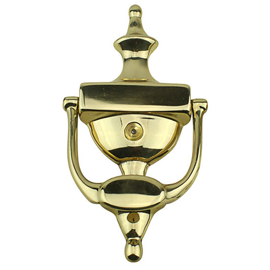 Solid Brass Door Knocker with Viewer
