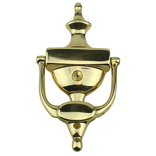 Solid Brass Door Knocker with Viewer - Solid Brass Door Knocker with Viewer