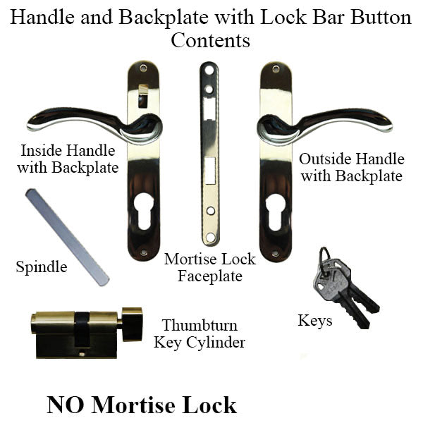 Andersen EMCO Storm Door Handleset with Lock Bar Slide Button- Choose Color - Andersen EMCO Storm Door Handleset with Lock Bar Slide Button- Choose Color