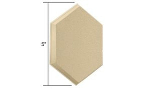 Wall Protector - 5 Inch Hexagonal - Ivory - Wall Protector - 5 Inch Hexagonal - Ivory