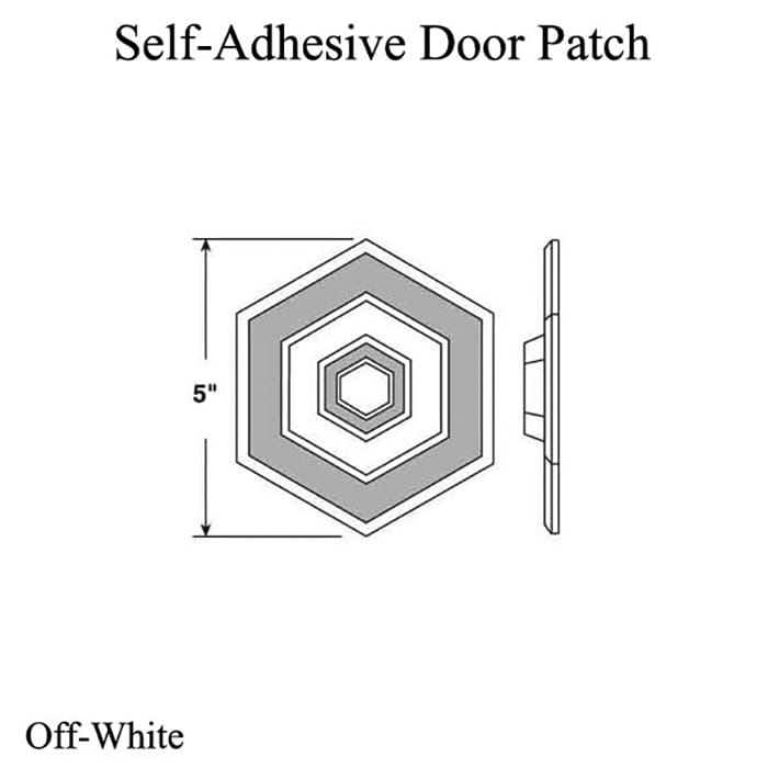 WALL PATCH, DOOR BUMPER, Off - White - WALL PATCH, DOOR BUMPER, Off - White
