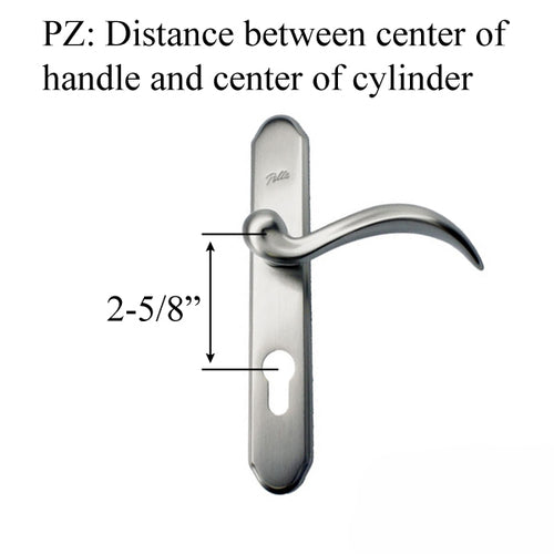 Pella Storm Door Handleset Single Key Thumbturn 305014 For Use With 2-Bolt Lock-Choose Color - Pella Storm Door Handleset Single Key Thumbturn 305014 For Use With 2-Bolt Lock-Choose Color