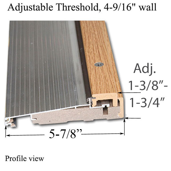 Threshold, Adjustable Cap, 36 x 4-9/16