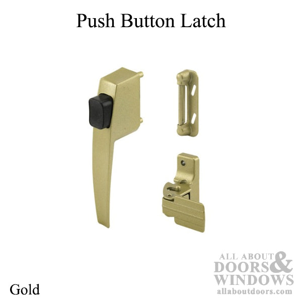 Screen Door Push Button Latch 1.75 Inch Screw Hole Spacing - Screen Door Push Button Latch 1.75 Inch Screw Hole Spacing