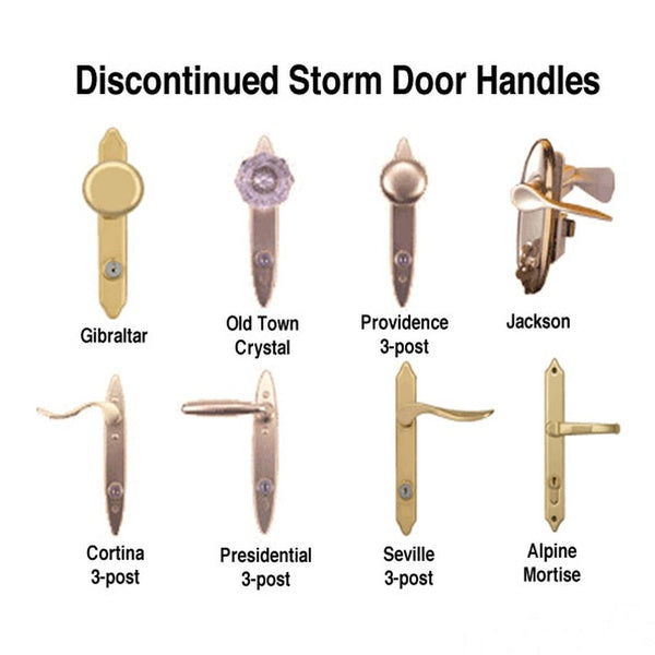 Storm Door 3 Post Keyed Outside Handle with Square Spindle - Storm Door 3 Post Keyed Outside Handle with Square Spindle