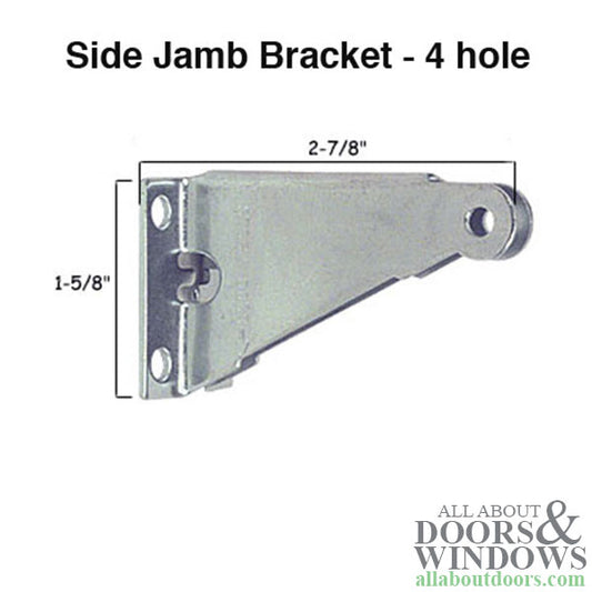 Side Jamb Bracket for Mounting Pneumatic Door Closers