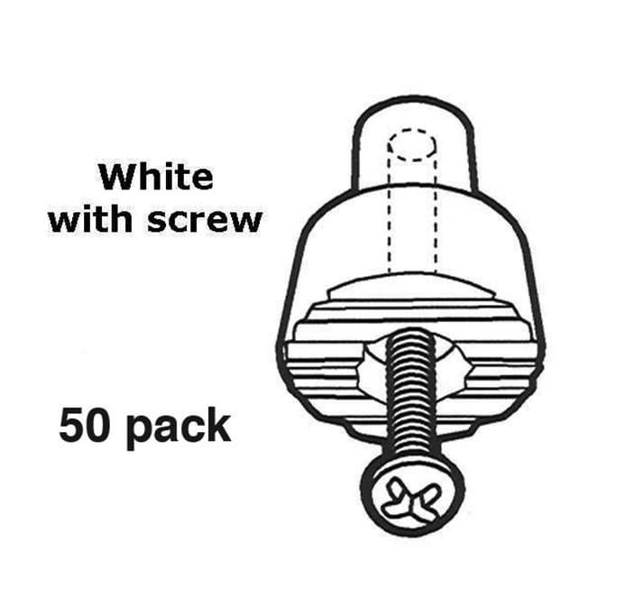 Door Holder Replacement Tip, Pair - White - Door Holder Replacement Tip, Pair - White