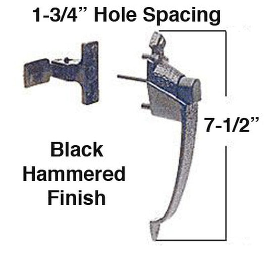 Storm Door Colonial Push Button Handle 1.75 Inch Screw Hole Spacing