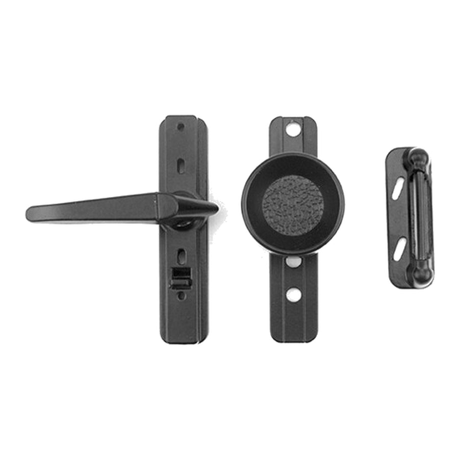 Storm Door Tulip Style Knob Latch with Universal Adjustable Holes - Storm Door Tulip Style Knob Latch with Universal Adjustable Holes