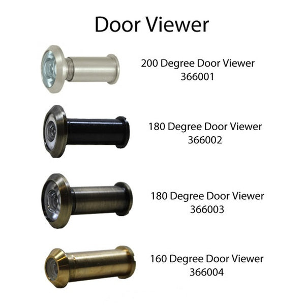 Door Viewer 200 degree 1-3/8 in to 2-1/4 in - Choose Finish - Door Viewer 200 degree 1-3/8 in to 2-1/4 in - Choose Finish