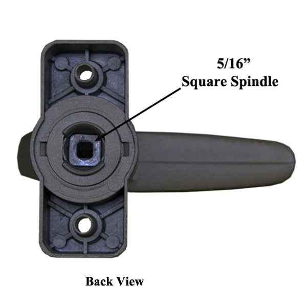 Storm Door Interior Duo Latch Handle for 0.313 Inch Spindle - Storm Door Interior Duo Latch Handle for 0.313 Inch Spindle
