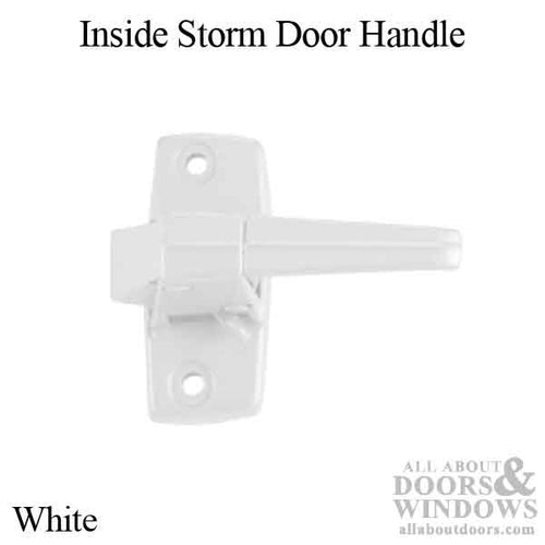 Inside Storm Door Handle ZD Flat Slot White - Inside Storm Door Handle ZD Flat Slot White