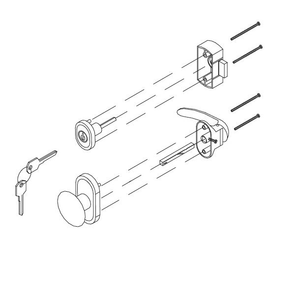 Andersen Storm Door Handle Set Knob and Latch For Andersen Forever Storm Door  1-1/2 Inch Door - Andersen Storm Door Handle Set Knob and Latch For Andersen Forever Storm Door  1-1/2 Inch Door