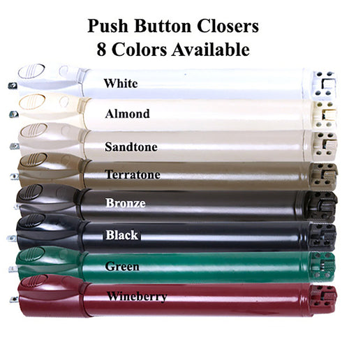 Andersen / Emco 1 Pack Push Button Storm / Screen Door Closer, Choose Color - Andersen / Emco 1 Pack Push Button Storm / Screen Door Closer, Choose Color