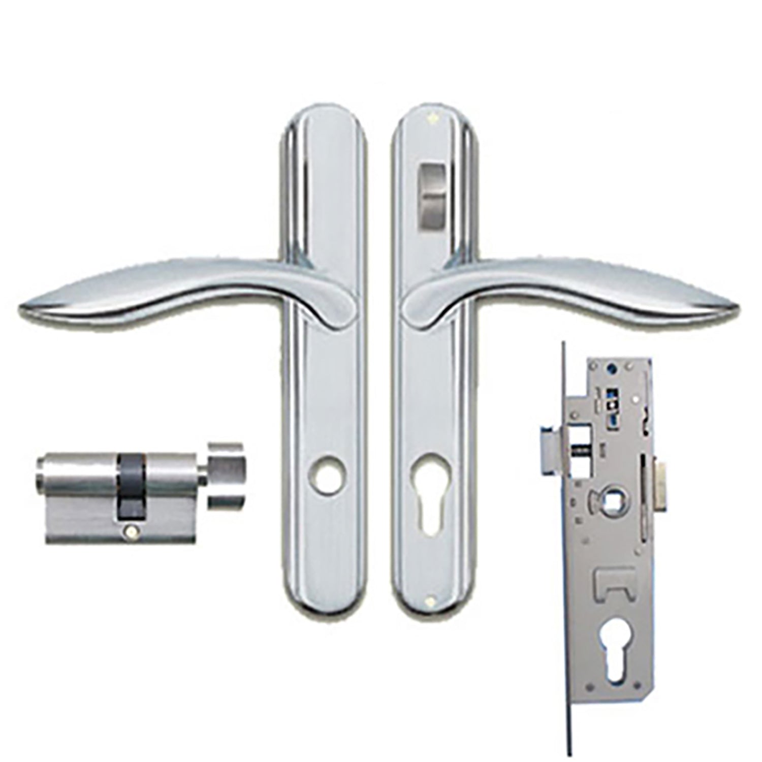 Andersen Storm Door Hardware w/ Lock Bar, Choose Finish - Andersen Storm Door Hardware w/ Lock Bar, Choose Finish