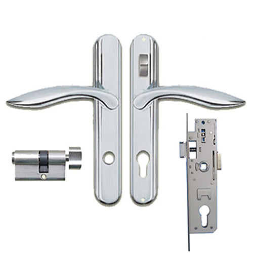Andersen Storm Door Hardware w/ Lock Bar, Choose Finish - Andersen Storm Door Hardware w/ Lock Bar, Choose Finish