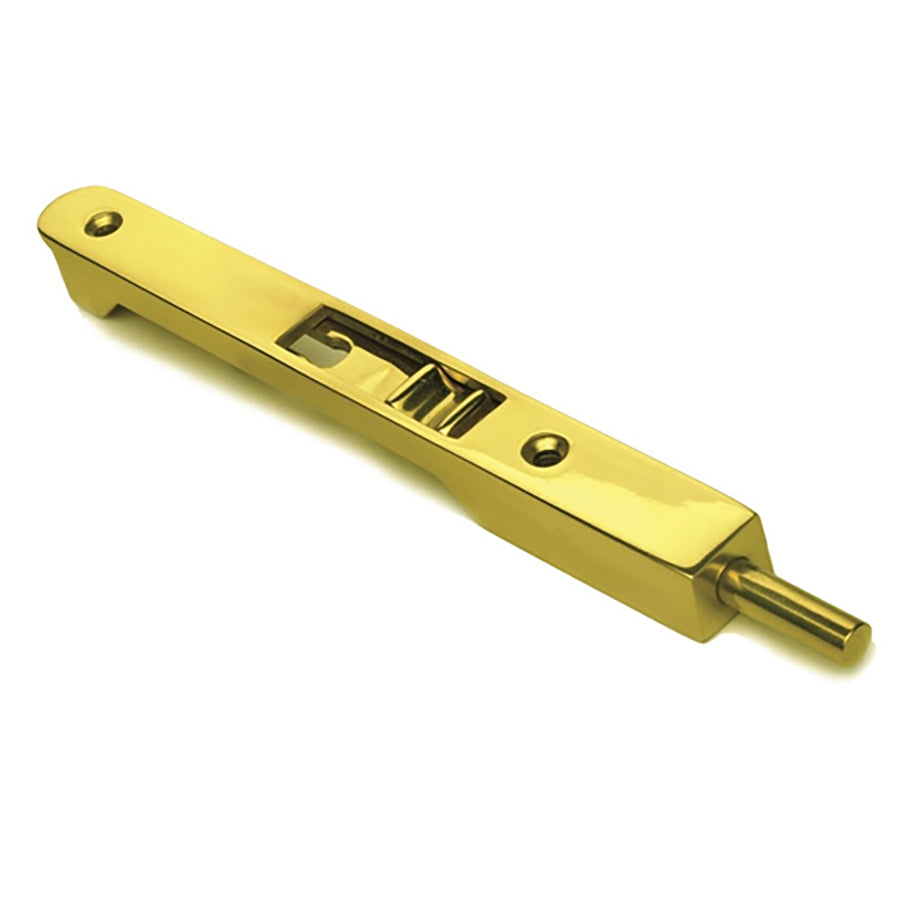7 Inch Heavy Duty Flush Bolt, Solid Brass - Choose Color - 7 Inch Heavy Duty Flush Bolt, Solid Brass - Choose Color