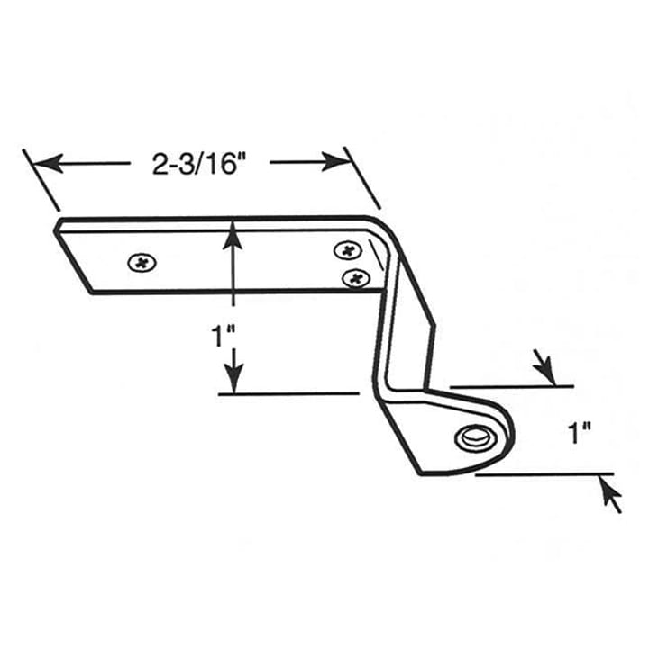 Screen Door Closer Top Mounting Bracket Jamb - Screen Door Closer Top Mounting Bracket Jamb