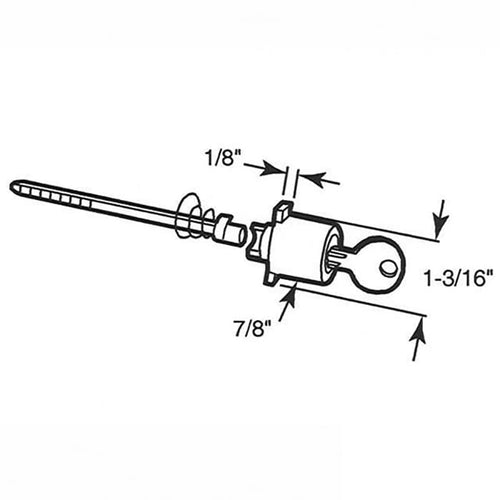 Ideal Security Storm Door Push Button Locking Unit - Ideal Security Storm Door Push Button Locking Unit