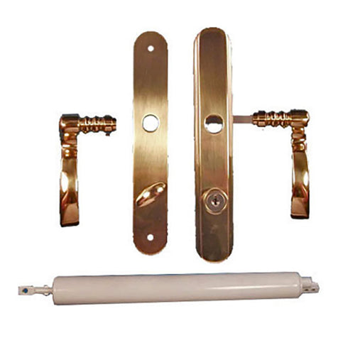 Andersen Door Handles For Storm Doors With Mortise Lock and Door Closer Polished Brass Door Handle - Andersen Door Handles For Storm Doors With Mortise Lock and Door Closer Polished Brass Door Handle