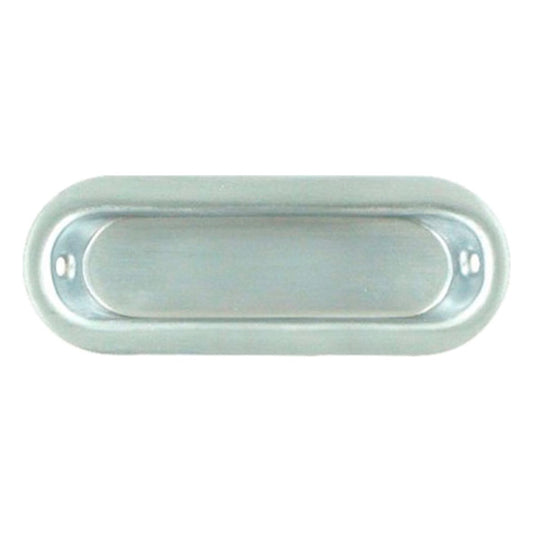 3-1/2" Oblong Flush Pull, Solid Brass - Choose Finish