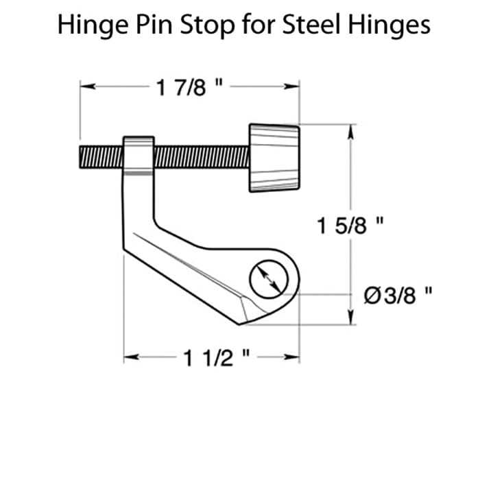 Steel Hinge Pin Stop - Steel Hinge Pin Stop