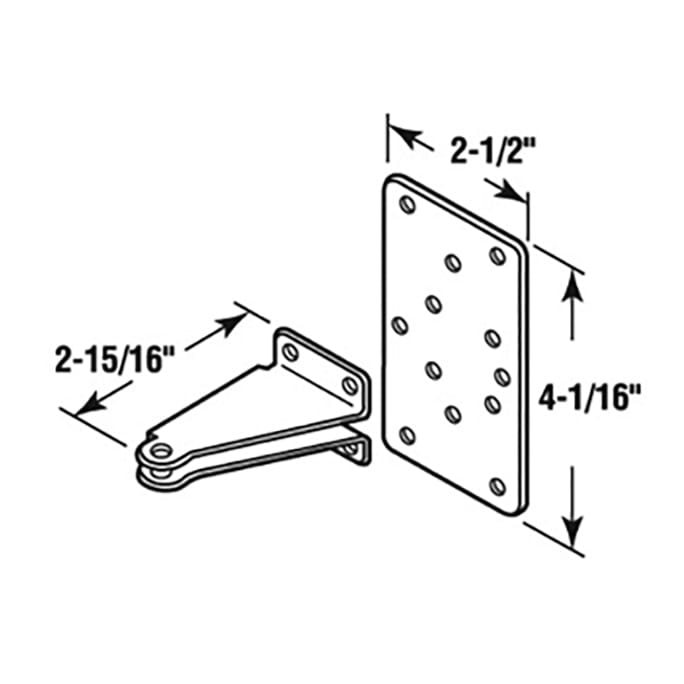 Mounting Bracket For Storm Doors Closer Reinforcer Bracket and Plate Storm Door - Mounting Bracket For Storm Doors Closer Reinforcer Bracket and Plate Storm Door
