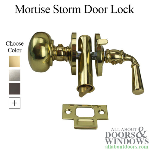 Storm Door Mortise Lock 1-3/4 Backset for Storm Doors - Storm Door Mortise Lock 1-3/4 Backset for Storm Doors