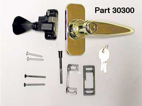 Storm Door Handle Octagon Style Brass Knob 1.75 Inch Hole Spacing - Storm Door Handle Octagon Style Brass Knob 1.75 Inch Hole Spacing