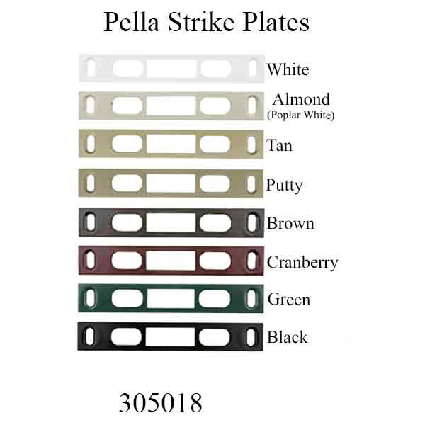 Pella 2‑Bolt Mortise Lock Strike Plate - Pella 2‑Bolt Mortise Lock Strike Plate