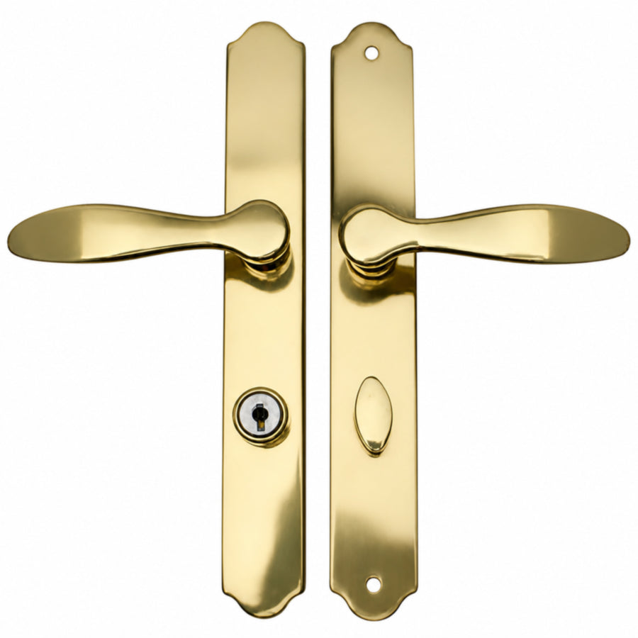 Larson Torino Brass Lever Handle Set - Larson Torino Brass Lever Handle Set