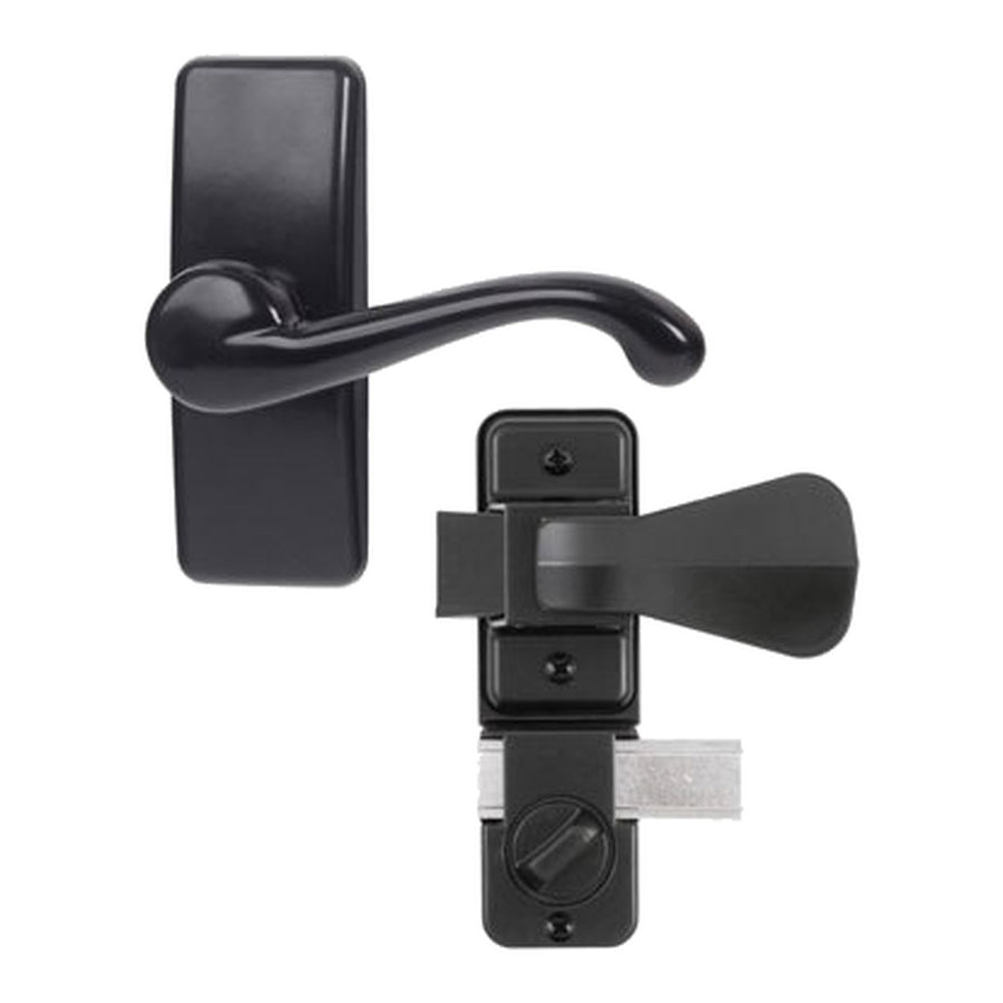 Surface Mount Storm Door Handle with Non Keyed Deadbolt - Surface Mount Storm Door Handle with Non Keyed Deadbolt