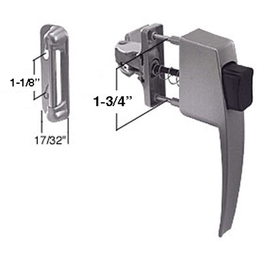 Screen Door Push Button Latch 1.75 Inch Screw Hole Spacing - Screen Door Push Button Latch 1.75 Inch Screw Hole Spacing