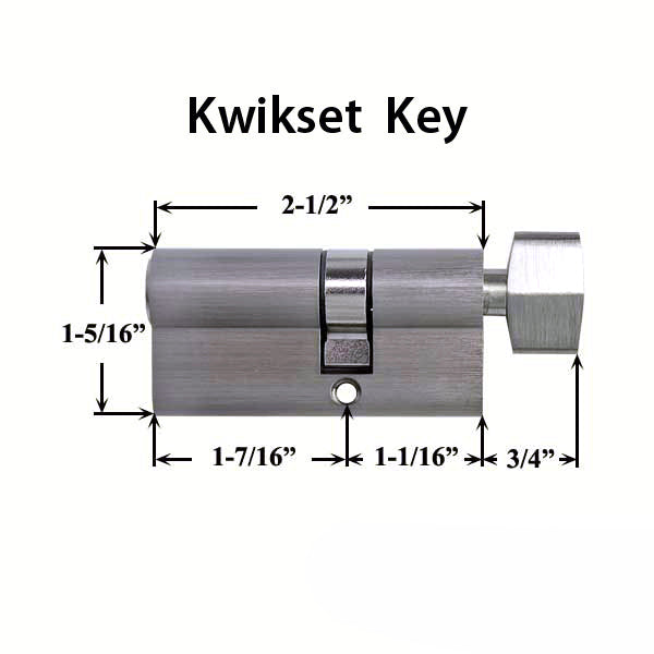 Pella Key Cylinder With Thumb Turn Fits Storm Doors Includes Kwikset Keys - Pella Key Cylinder With Thumb Turn Fits Storm Doors Includes Kwikset Keys