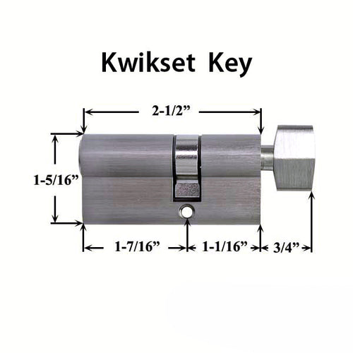 Pella Key Cylinder With Thumb Turn Fits Storm Doors Includes Kwikset Keys - Pella Key Cylinder With Thumb Turn Fits Storm Doors Includes Kwikset Keys