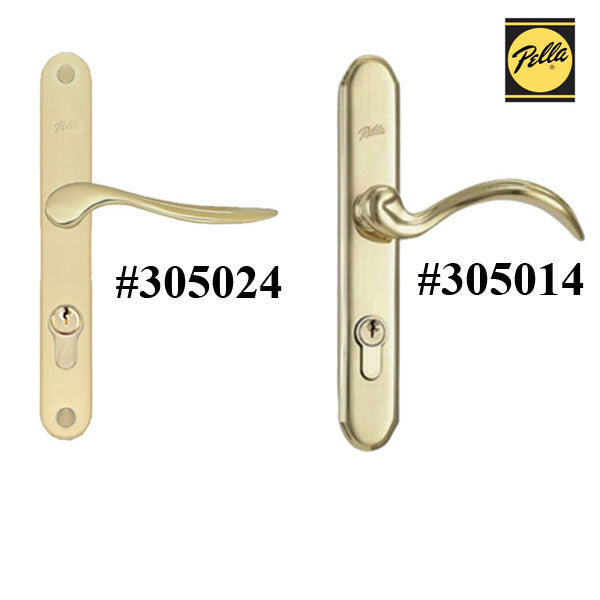 Pella Storm Door hardware with curved handle and  Mortise Lock - Choose Color - Pella Storm Door hardware with curved handle and  Mortise Lock - Choose Color