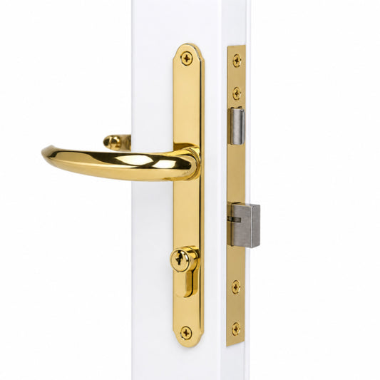 Larson Mortise Lock - Brass
