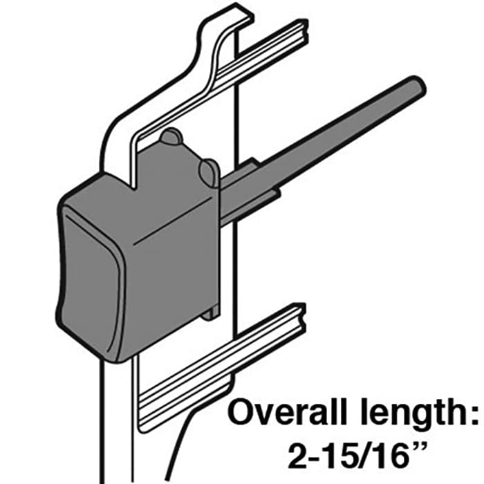 Screen Door Push Button Latch with Spindle - Screen Door Push Button Latch with Spindle