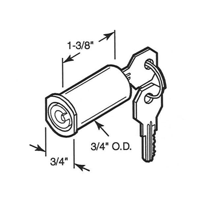 Keyed Knob Latch Cylinder - Keyed Knob Latch Cylinder