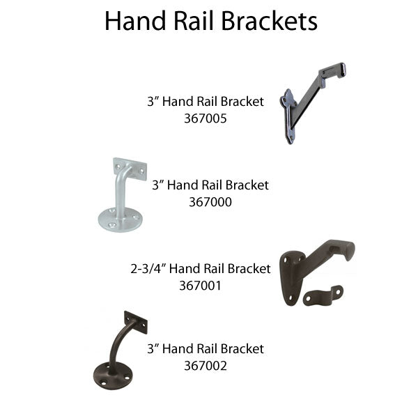 Handrail Bracket, Zinc - Antique Nickel (Pewter) - Handrail Bracket, Zinc - Antique Nickel (Pewter)