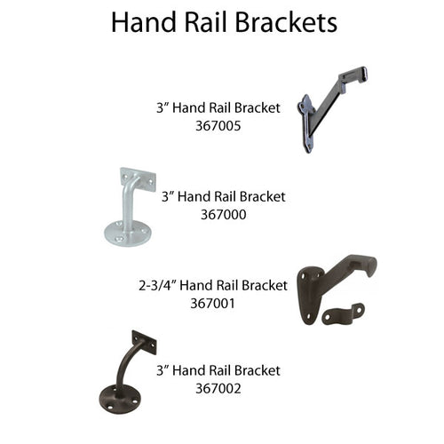 Handrail Bracket, Zinc - Antique Nickel (Pewter) - Handrail Bracket, Zinc - Antique Nickel (Pewter)